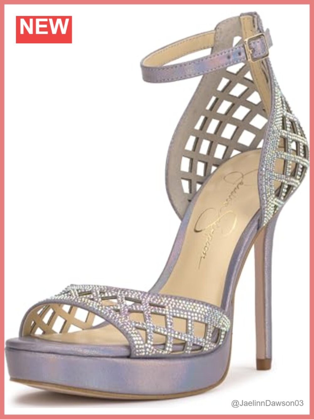 Jessica Simpson Herora Embellished Stiletto Heel Platform Sandals